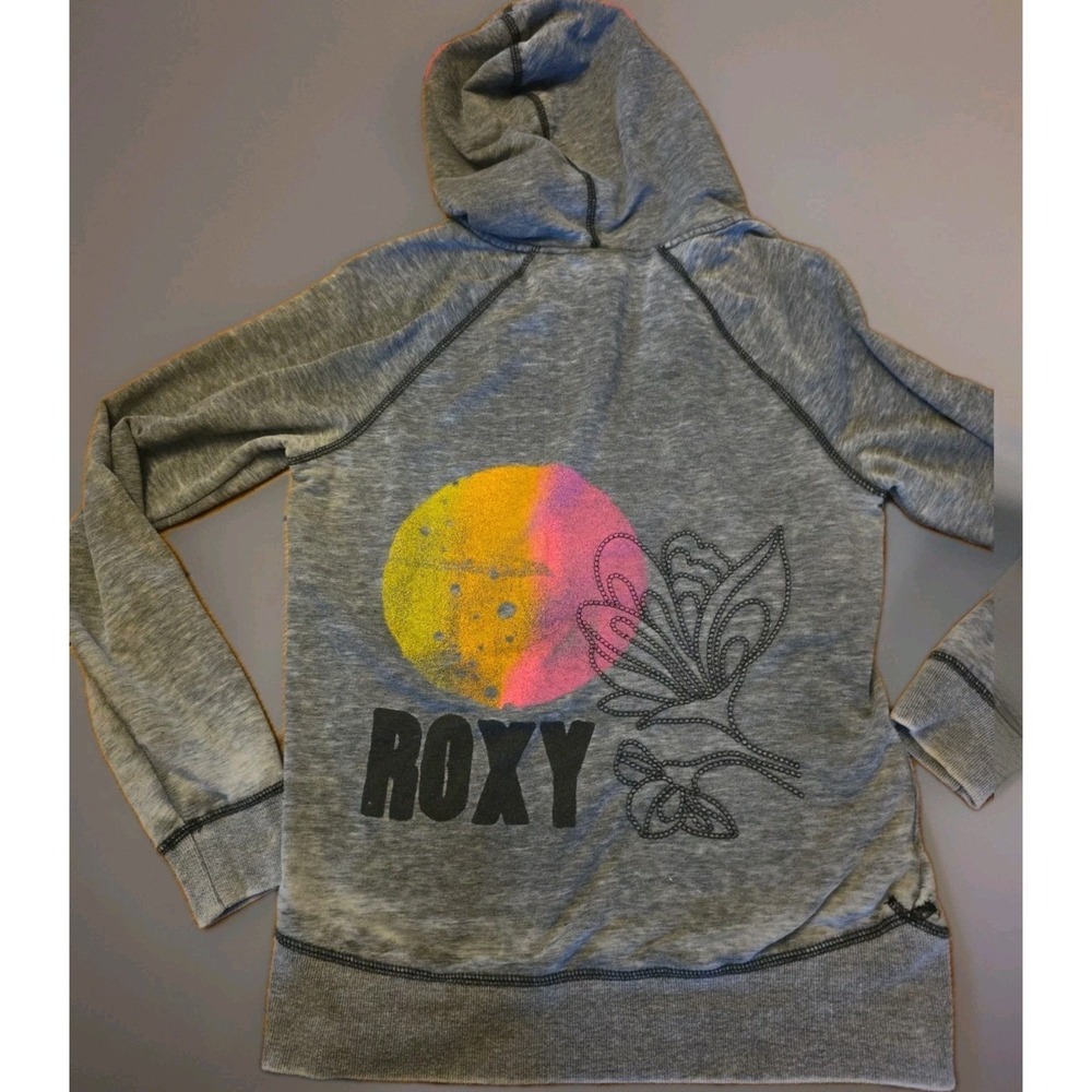y2k goth girl embroidery graphic painting hoodie jacket Gray medium
